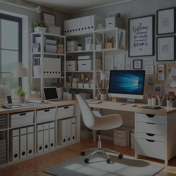 What's the Best Approach to Decluttering a Home Office for Increased Productivity?