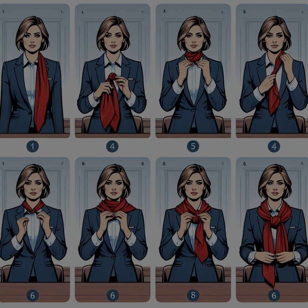How to Tie a Neck Scarf for an Added Touch of Elegance in Client Presentations?